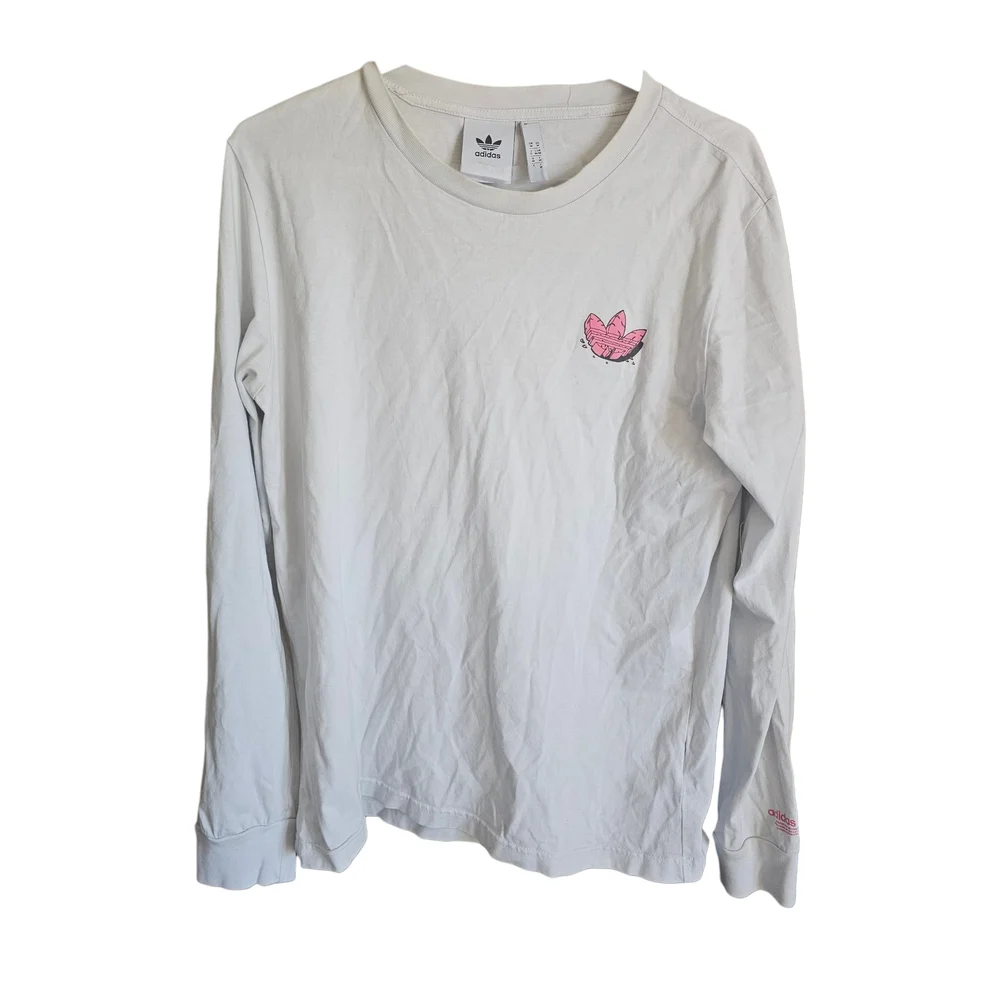 Adidas Originals Long Sleeve Graphic Tee Skeleton Dinosaur Medium